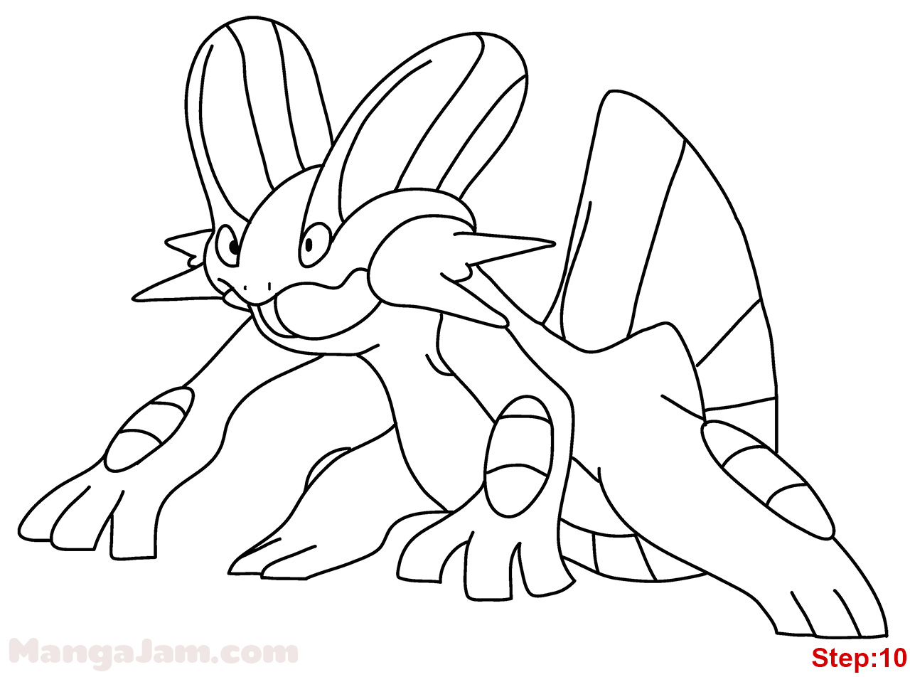 The Best Free Swampert Coloring Page Images Download From 39 Free Coloring Pages Of Swampert At Getdrawings