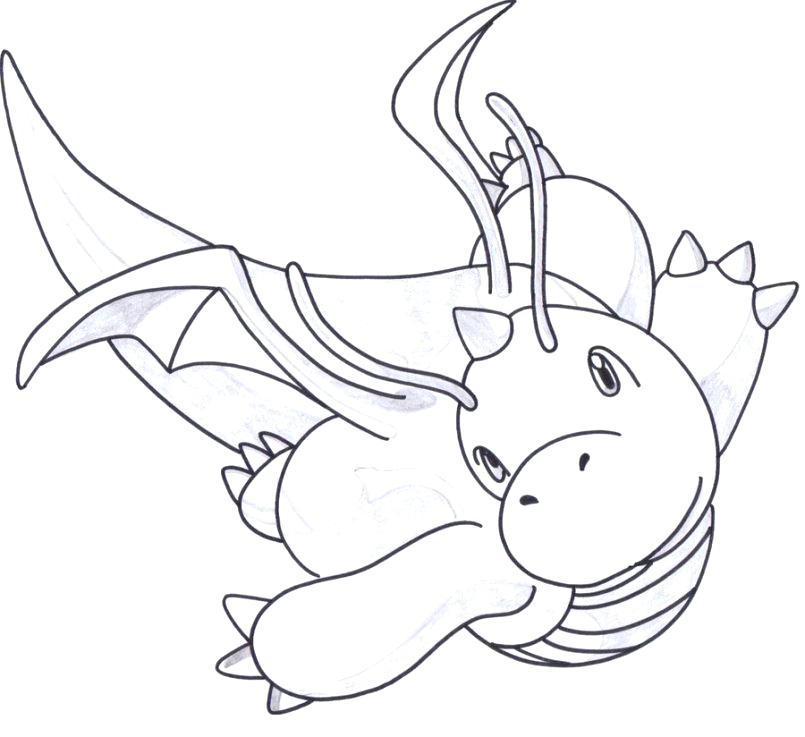 Pokemon Coloring Pages Dragonite at GetDrawings | Free download