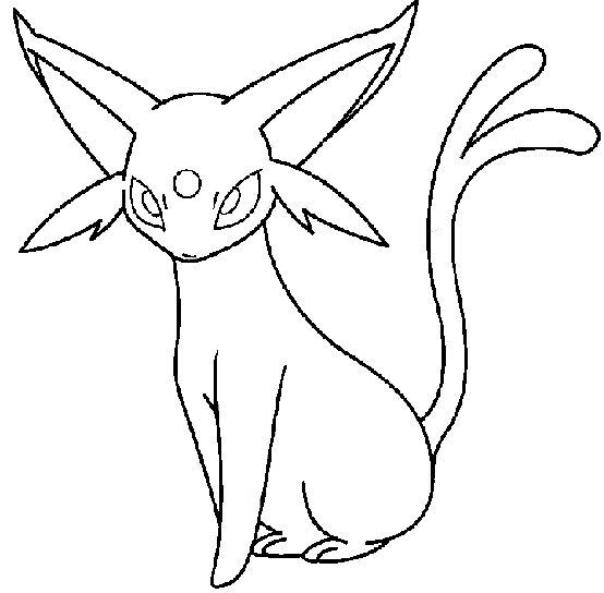 Pokemon Coloring Pages Espeon at GetDrawings | Free download