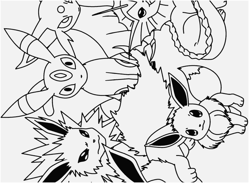 827x609 Pokemon Coloring Pages Eevee Evolutions Concept Pokemon Coloring.
