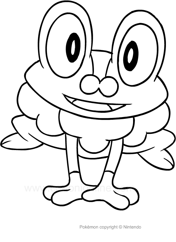 Pokemon Froakie Coloring Pages at GetDrawings | Free download