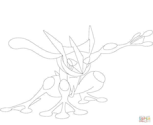 Pokemon Greninja Coloring Pages At Getdrawings Free Download 7298