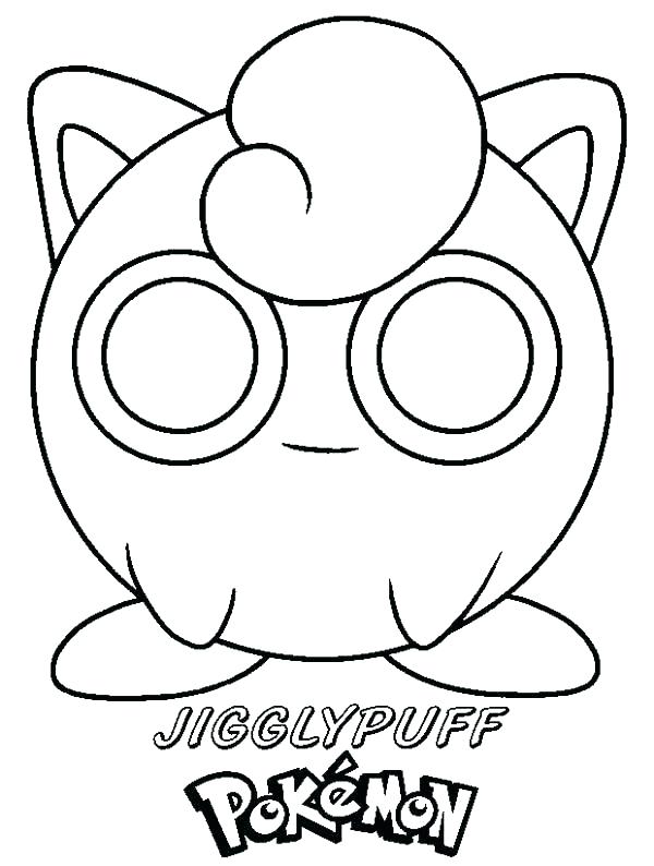 Jigglypuff Pokemon Characters Coloring Pages Pokemon Coloring Pages
