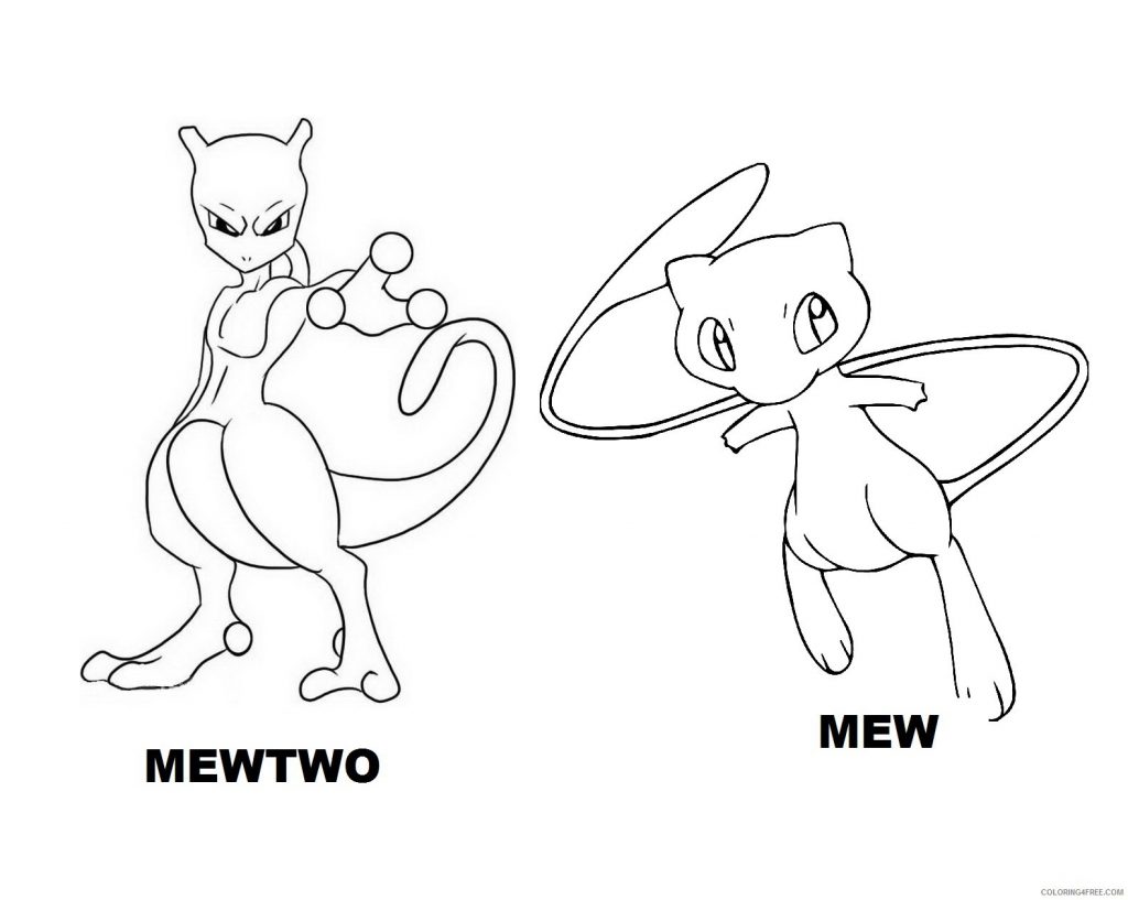 Pokemon Mew Coloring Pages at GetDrawings | Free download