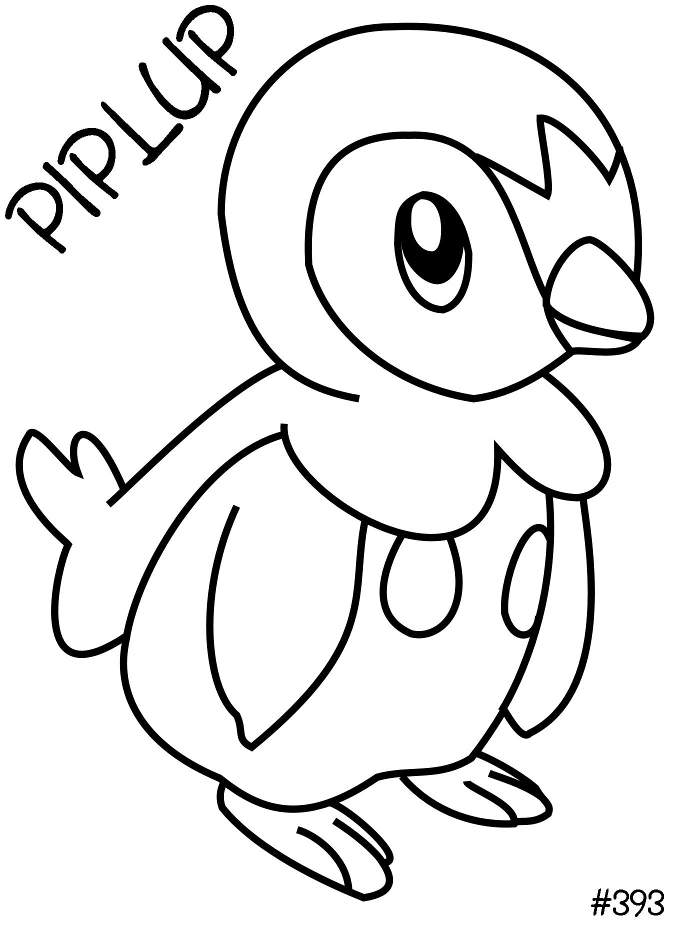 Pokemon Piplup Coloring Pages at GetDrawings | Free download