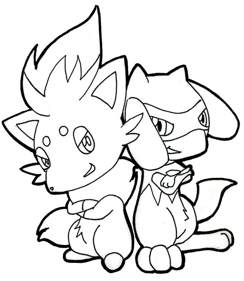 Pokemon Zorua Coloring Pages at GetDrawings | Free download