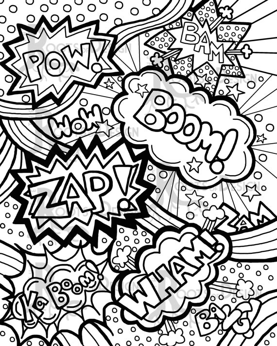 Pop Art Coloring Pages at GetDrawings Free download