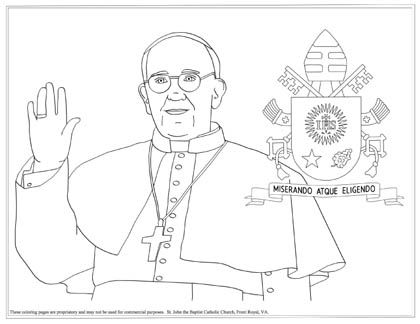 Pope Francis Coloring Page at GetDrawings | Free download