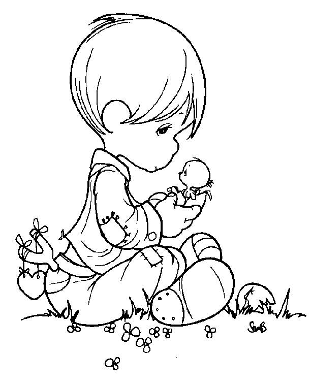 Precious Moments Boy Coloring Pages at GetDrawings | Free download