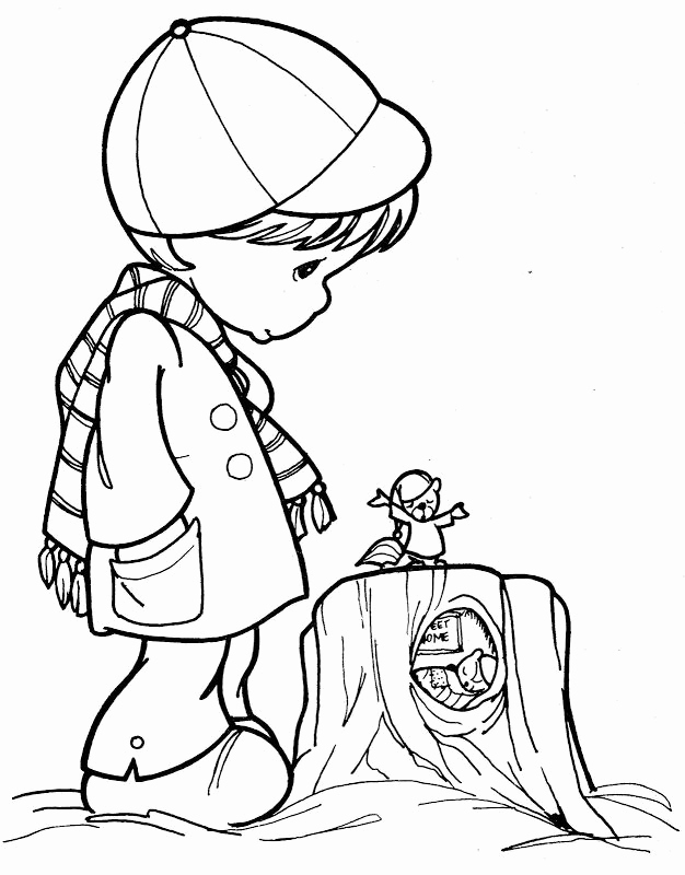 Precious Moments Boy Coloring Pages at GetDrawings | Free download