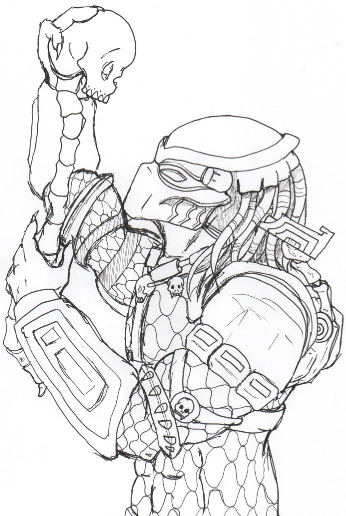 Predator Fortnite Coloring Page