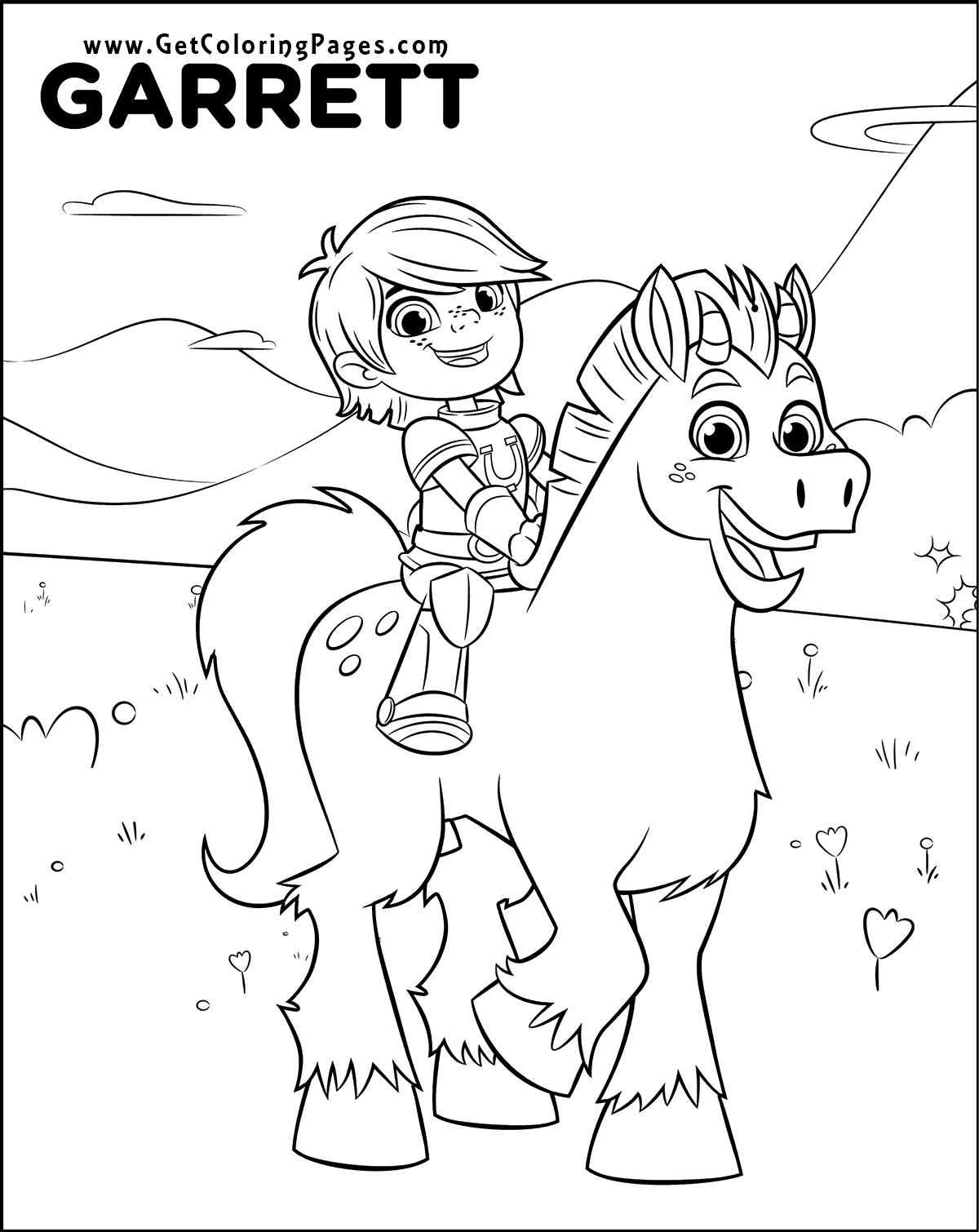 nella the princess knight colouring pages