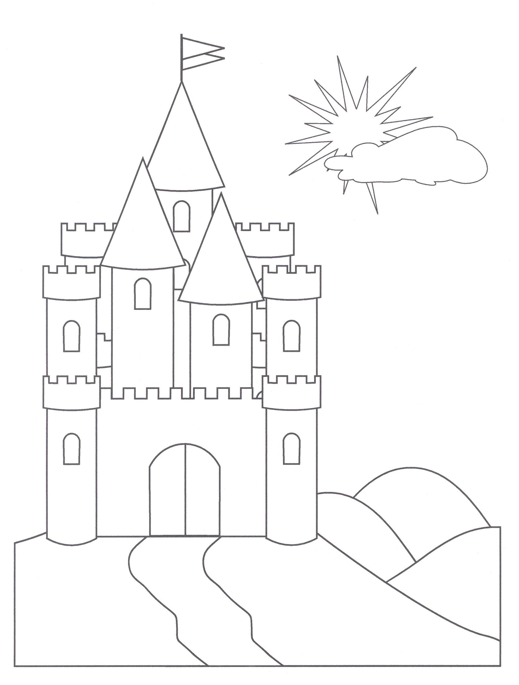 Princess Castle Coloring Pages at GetDrawings Free download