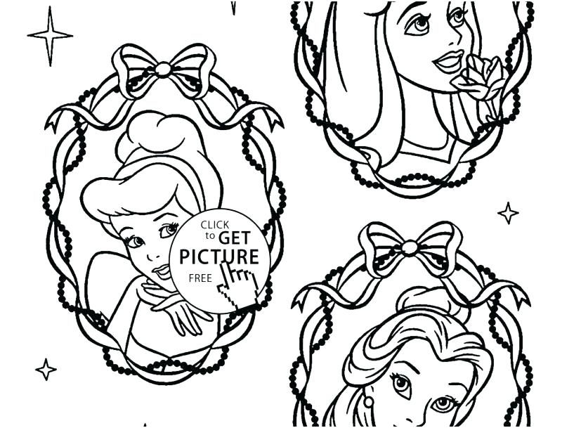 Princess Face Coloring Pages At Getdrawings | Free Download
