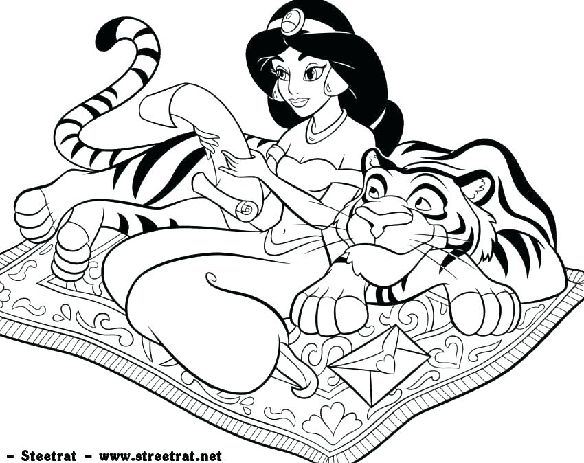 Featured image of post Princess Jasmine Coloring Pages Printable