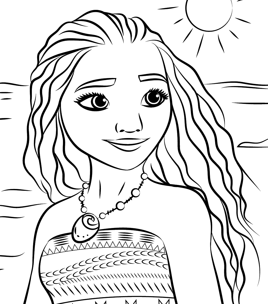 Coloring Page Moana – 20 fresh ideas for coloring – iconmaker.info