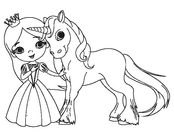 Princess Unicorn Coloring Pages at GetDrawings | Free download