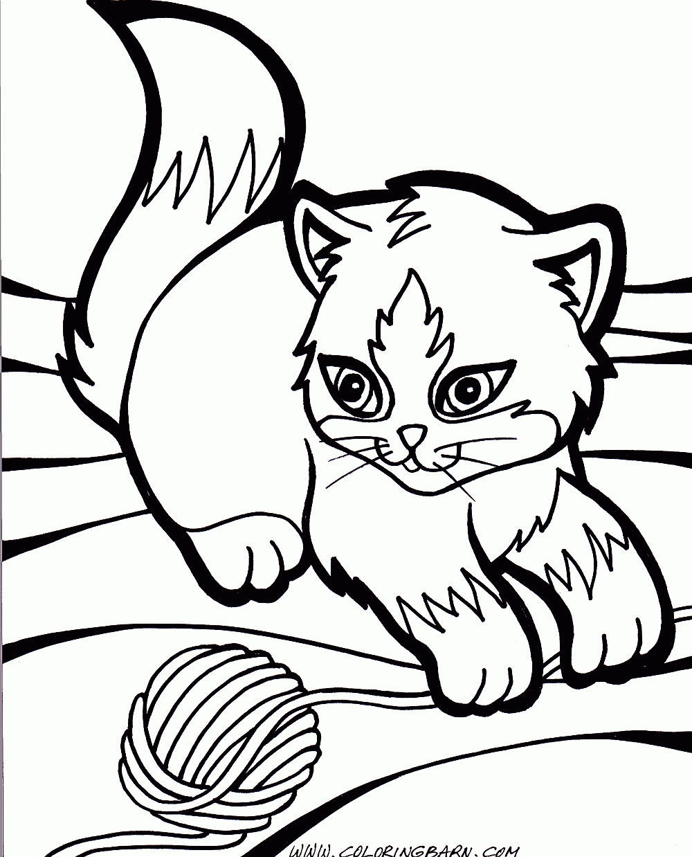 Printable Cat Coloring Pages For Kids at GetDrawings Free download