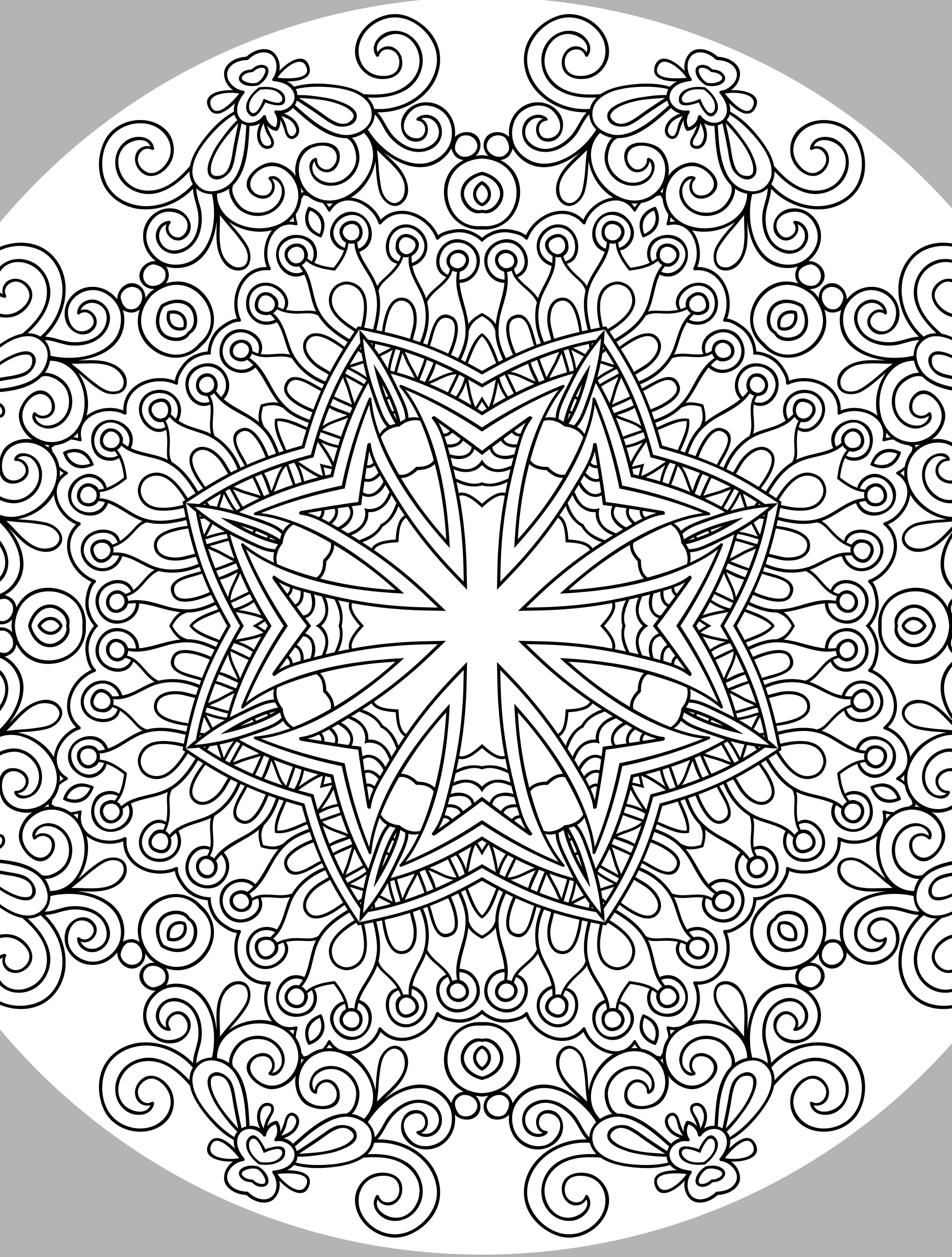 Printable Christmas Coloring Pages For Adults at GetDrawings | Free