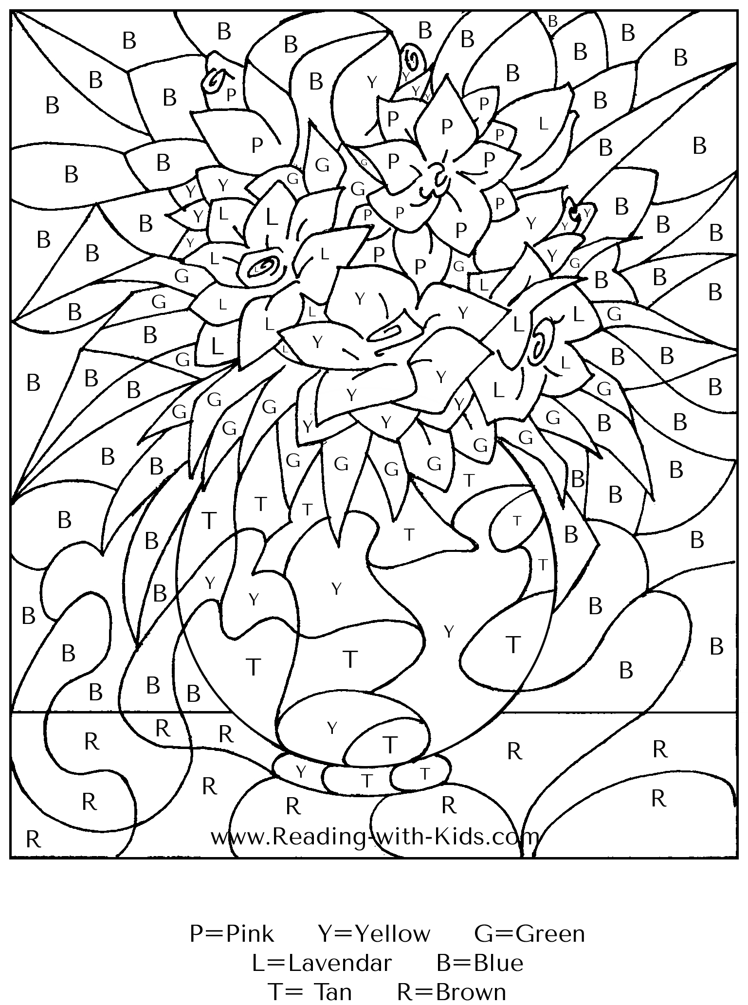 Printable Color By Number Coloring Pages For Adults at GetDrawings