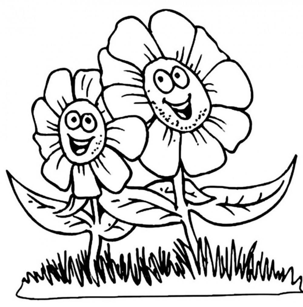 Printable Coloring Pages Of Flowers For Kids at GetDrawings | Free download