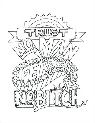 Adult Curse Word Coloring Coloring Pages