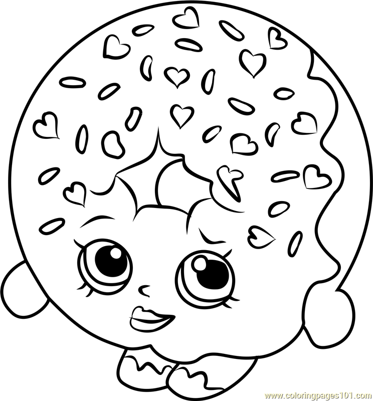 Printable Donut Coloring Pages at GetDrawings | Free download