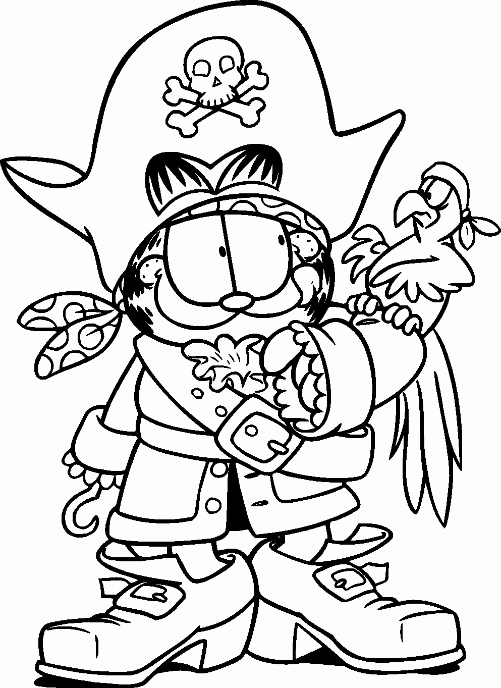 The best free Garfield coloring page images. Download from 279 free