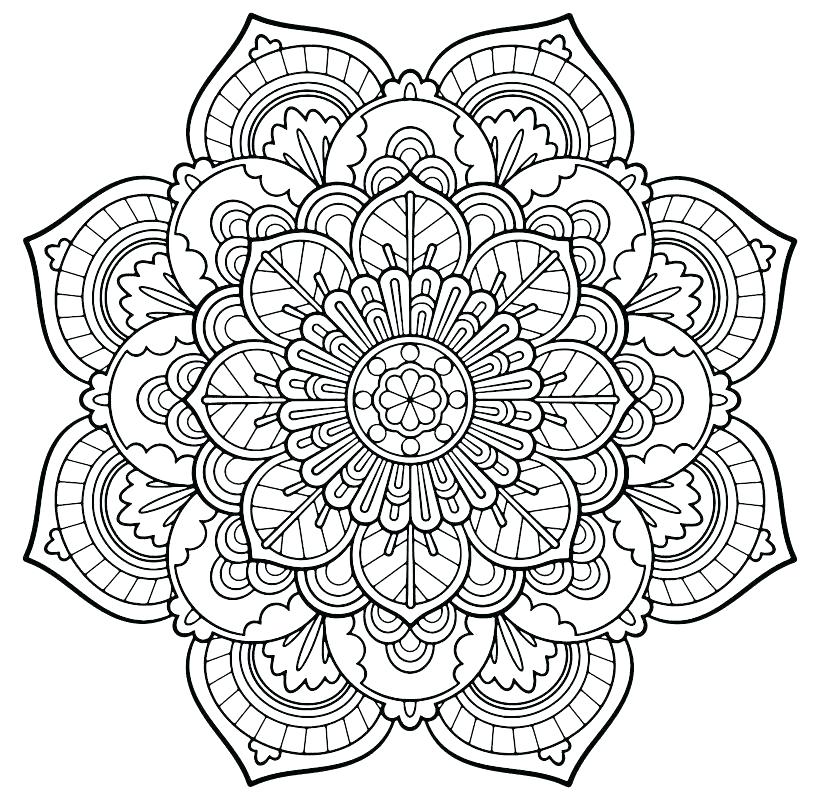 Printable Kaleidoscope Coloring Pages For Adults At GetDrawings Free Download