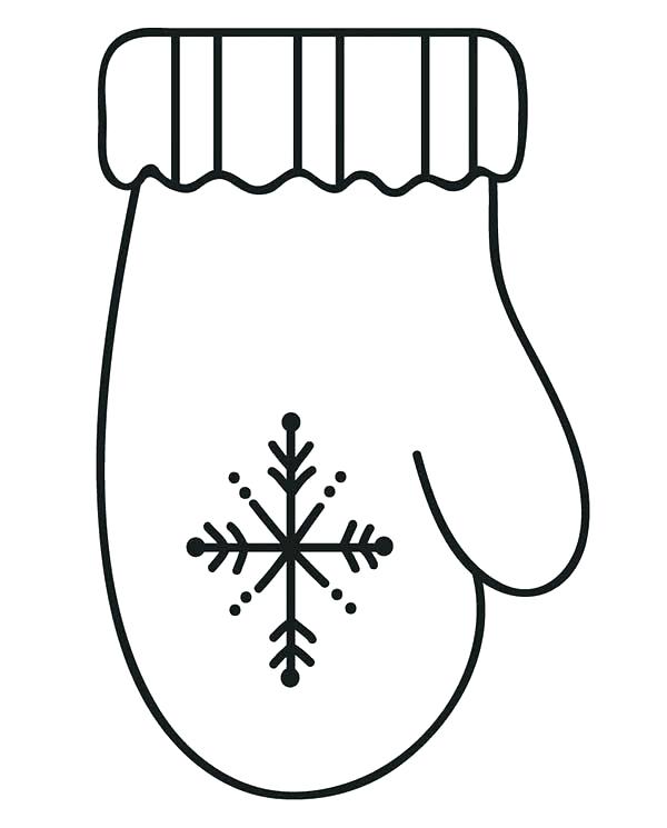 Free Mitten Coloring Page Coloring Pages