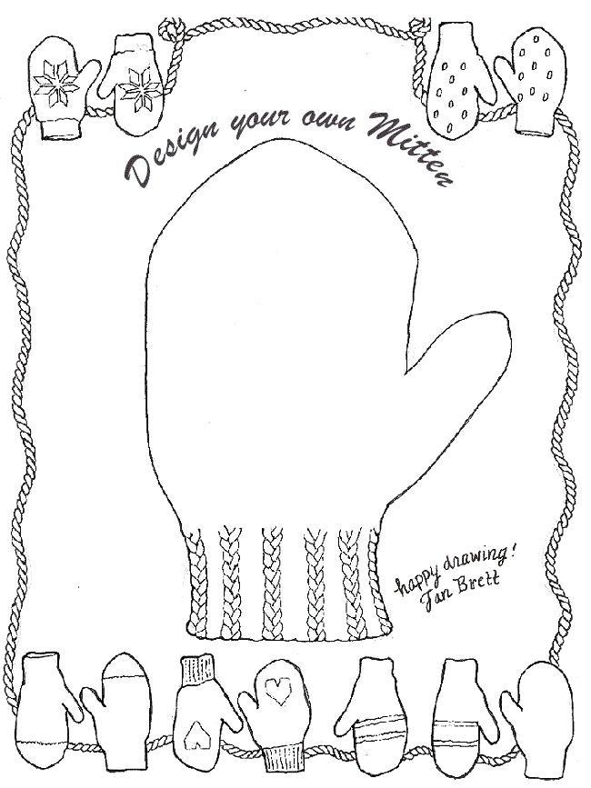 Printable Mitten Coloring Page at GetDrawings Free download