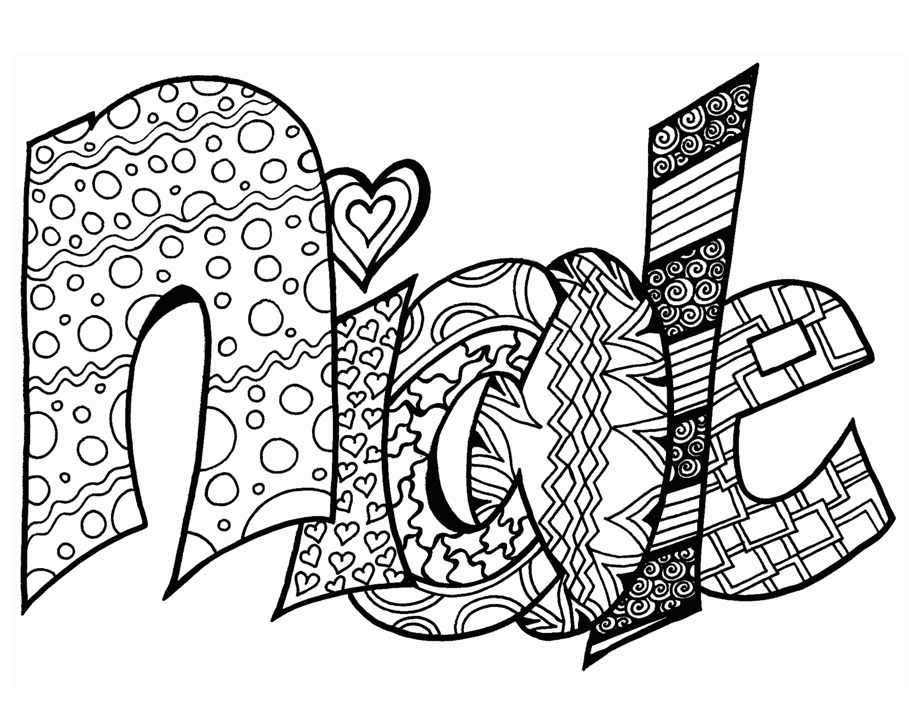 Pintable Name Madison Pages Coloring Pages
