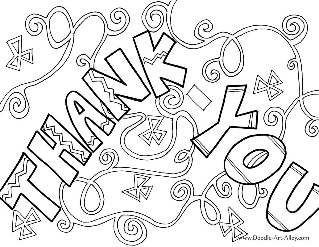 842 Unicorn Thank You Coloring Pages for Kids
