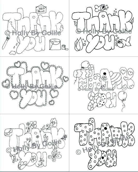Printable Thank You Coloring Pages at GetDrawings Free download