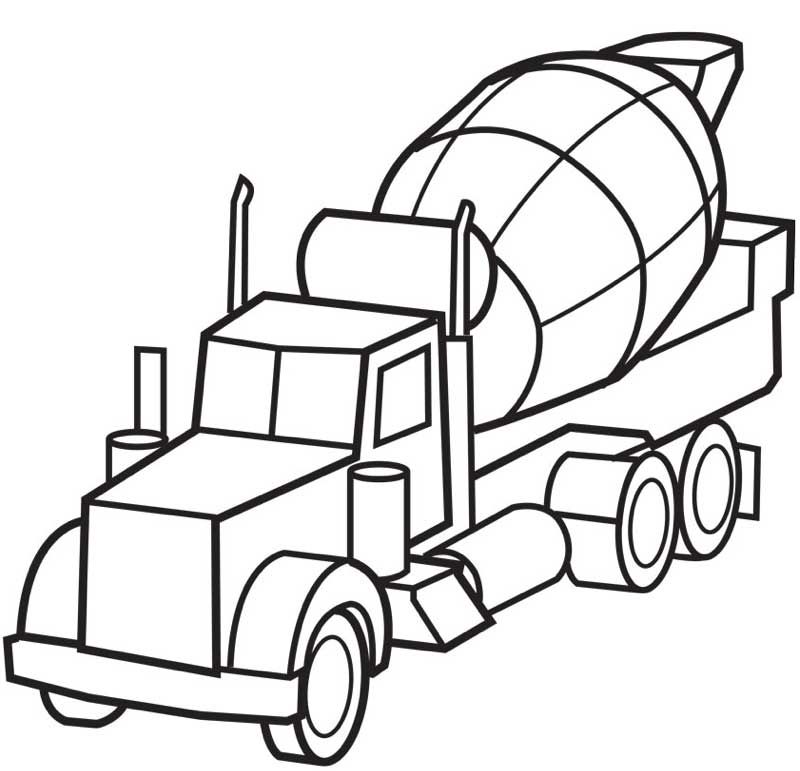 Printable Truck Coloring Pages At Getdrawings Free Download