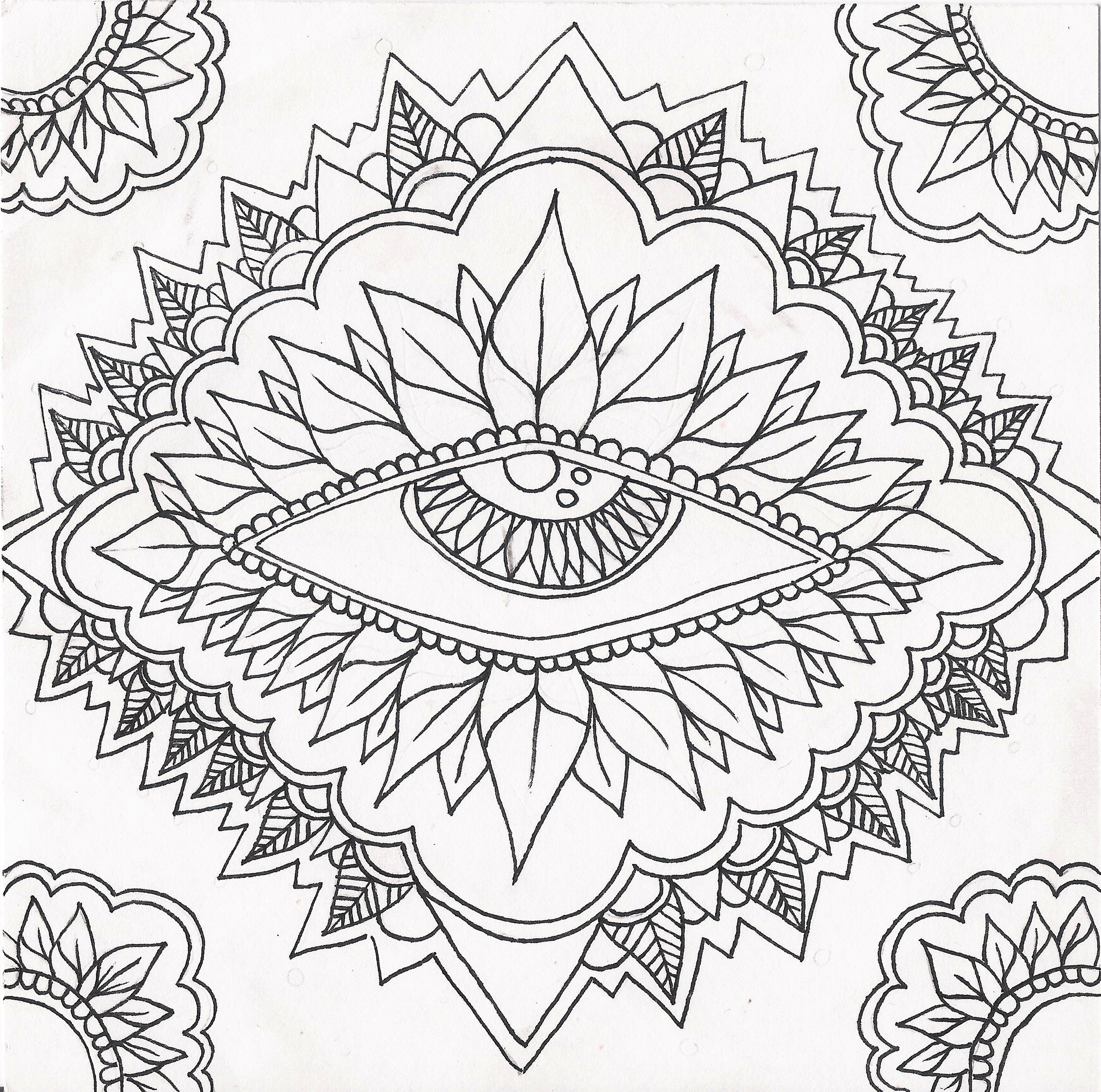 461 Cartoon Psychedelic Coloring Pages for Adult