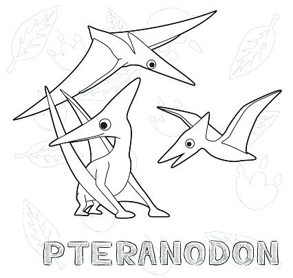 pteranodon coloring page