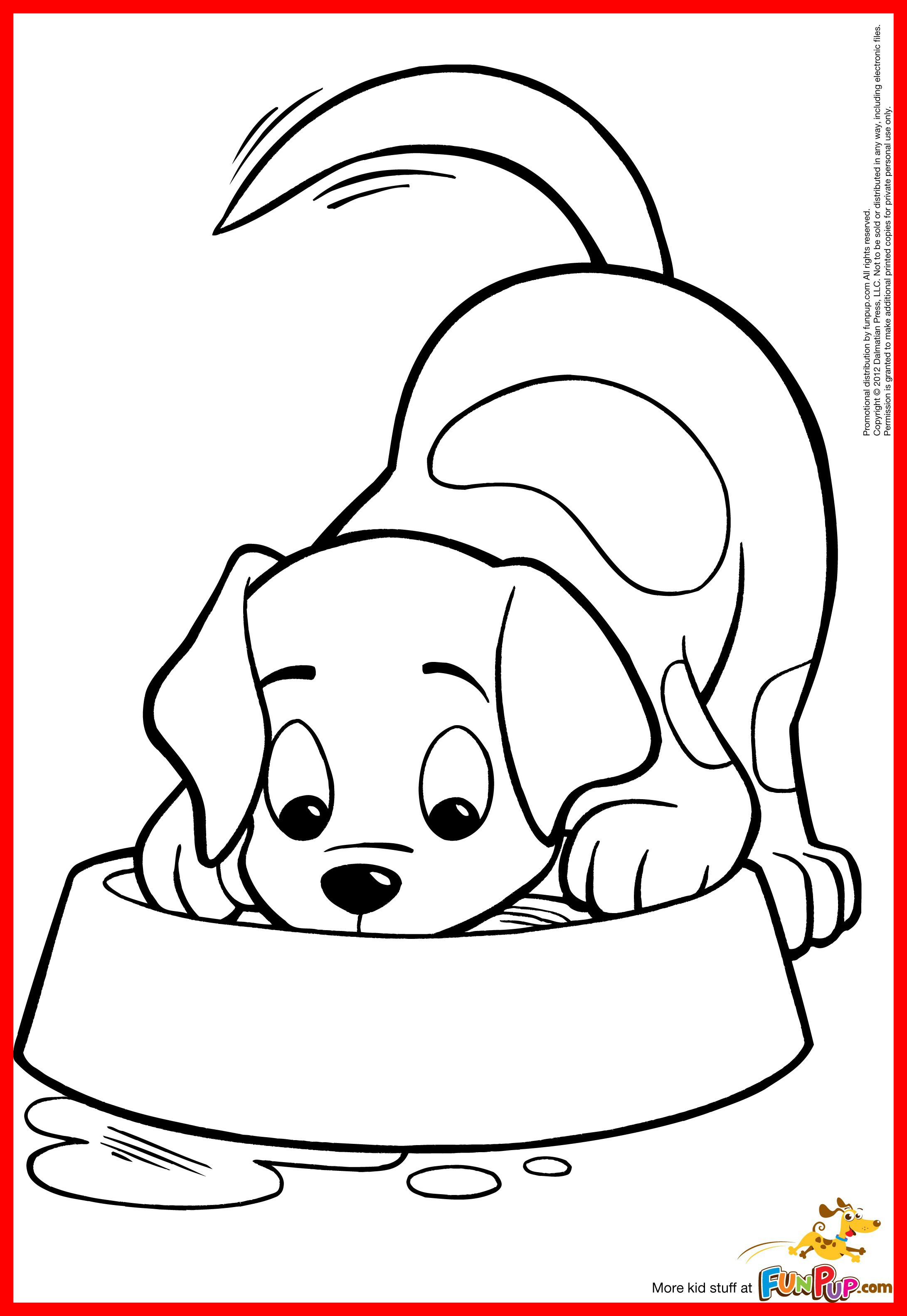 Puppy And Kitty Coloring Pages At Getdrawings | Free Download