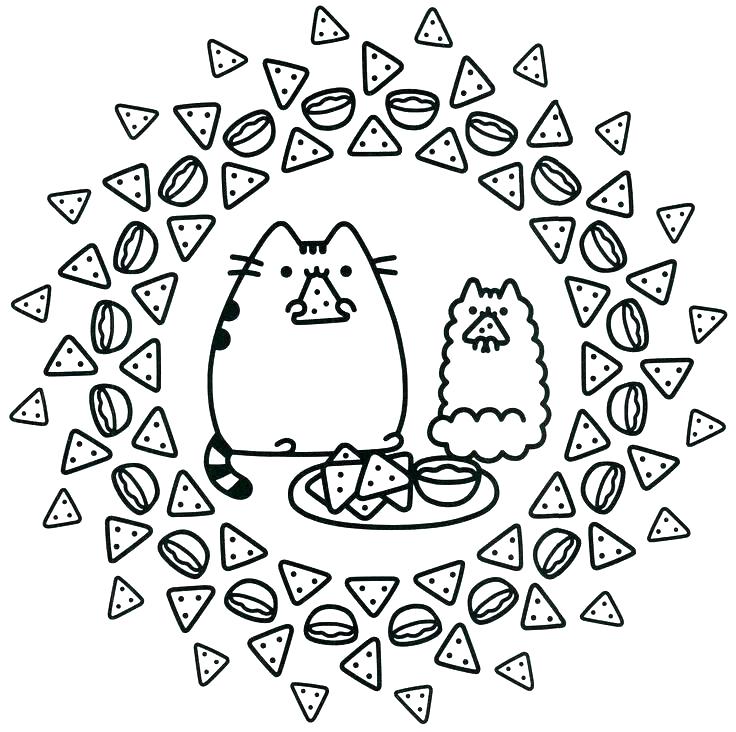 Pusheen Cat Coloring Pages at GetDrawings | Free download