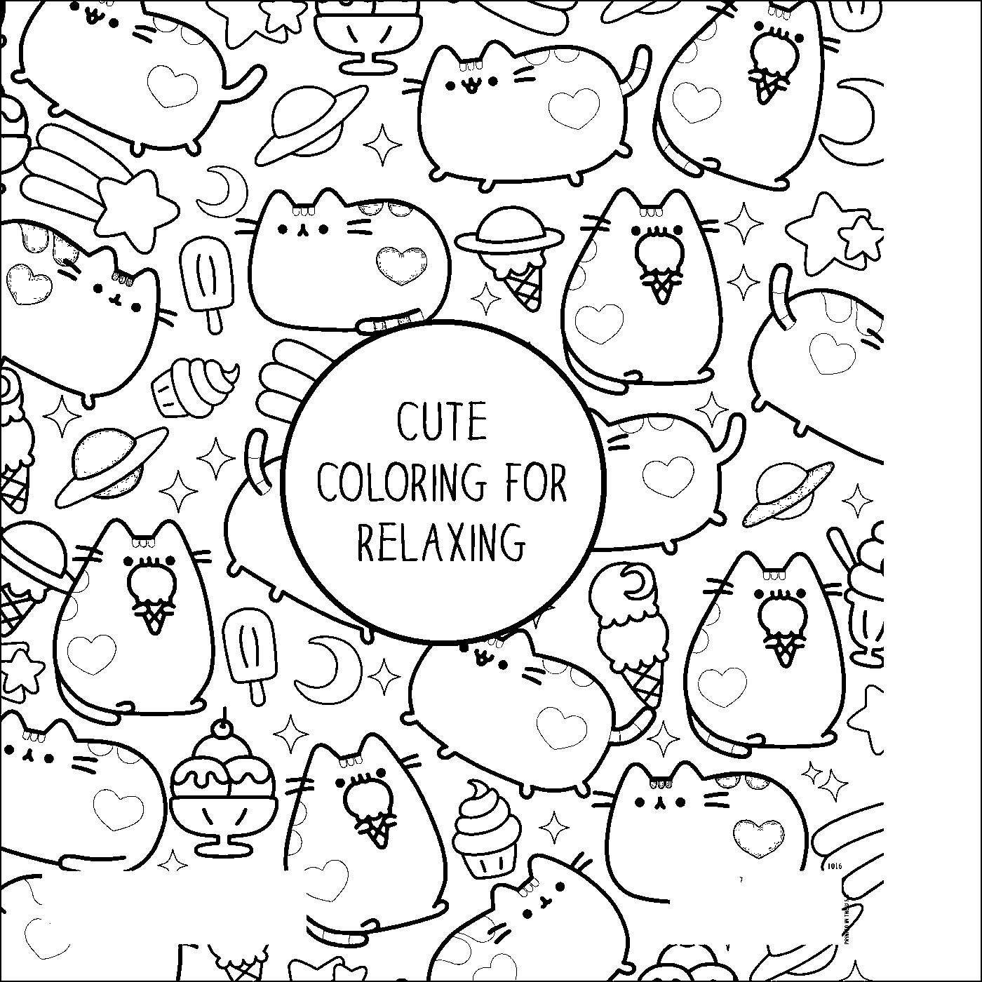 Pusheen Coloring Pages Printable at GetDrawings | Free download