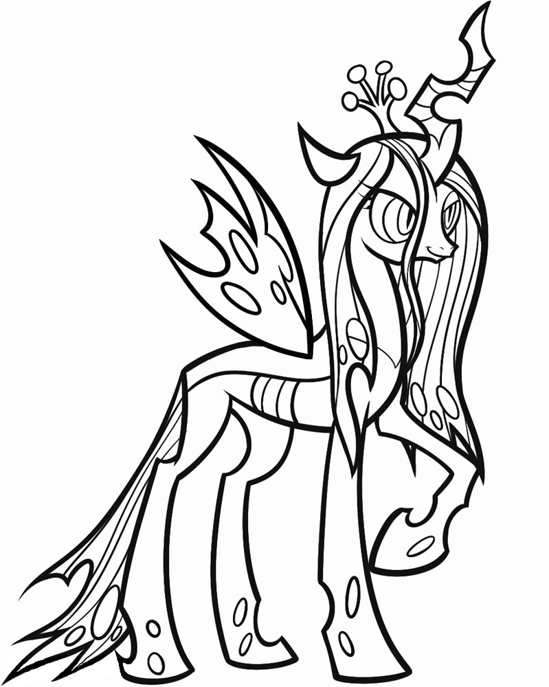 Queen Chrysalis Coloring Pages At Getdrawings Free Download