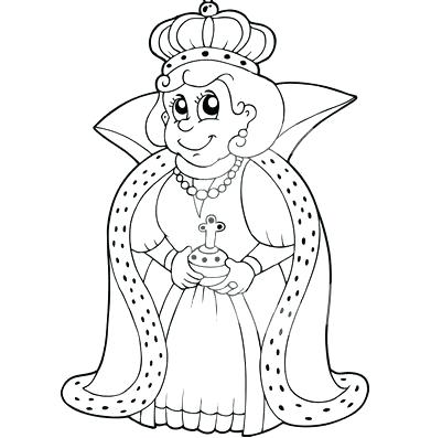 Queen Elizabeth Coloring Page at GetDrawings | Free download