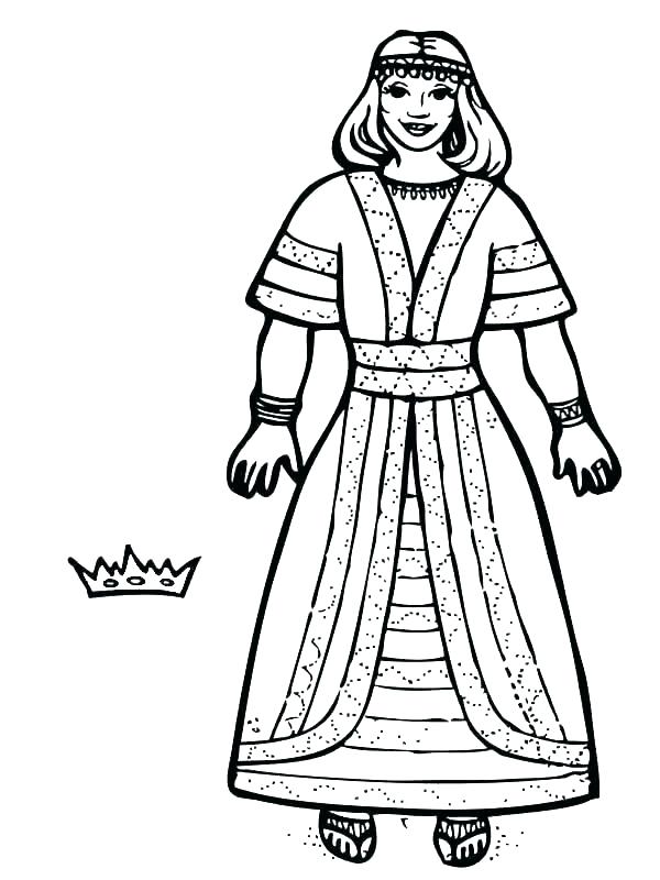 Queen Esther Coloring Pages Printable at GetDrawings | Free download