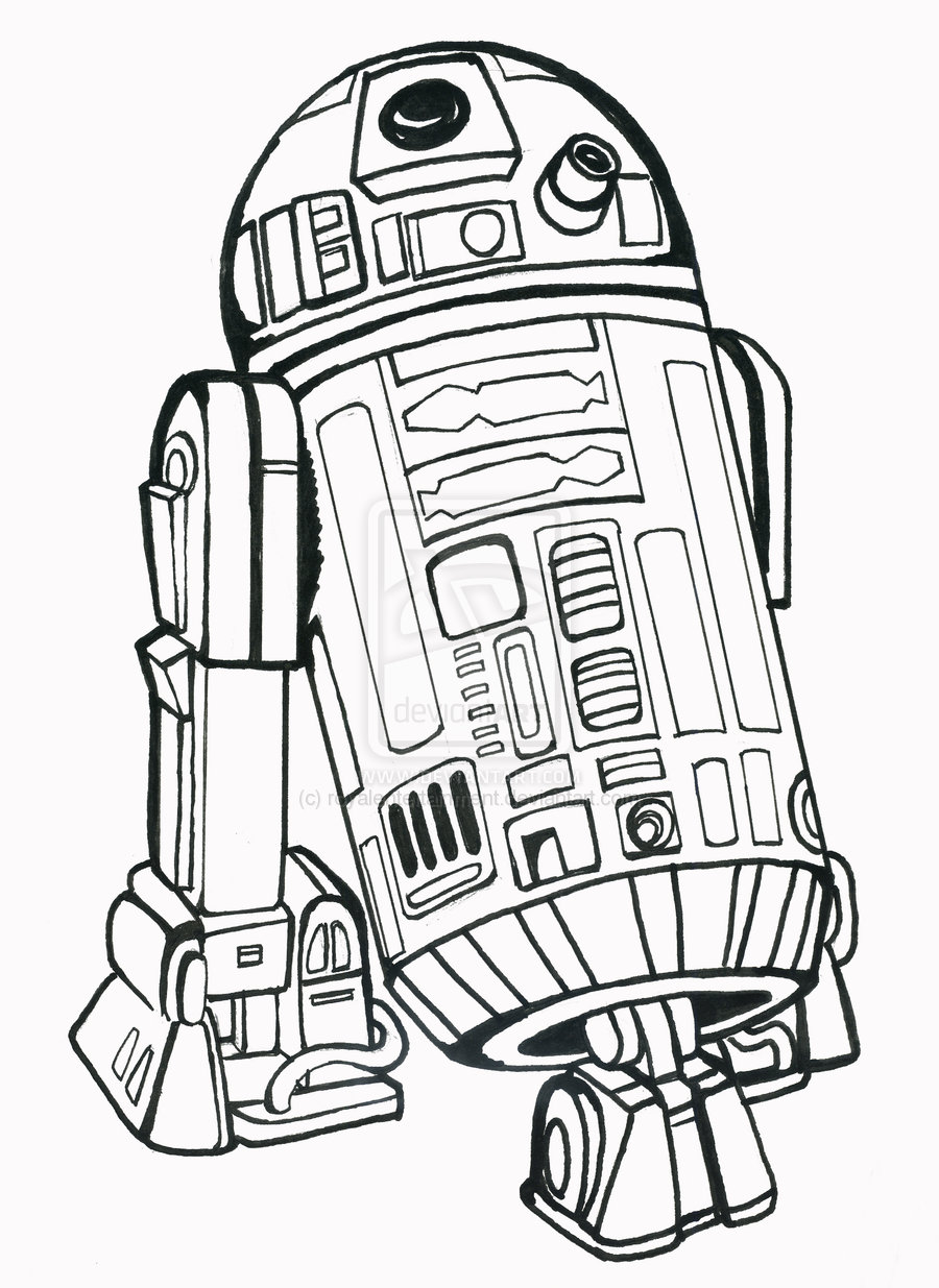 The best free Droid coloring page images. Download from 48 ...