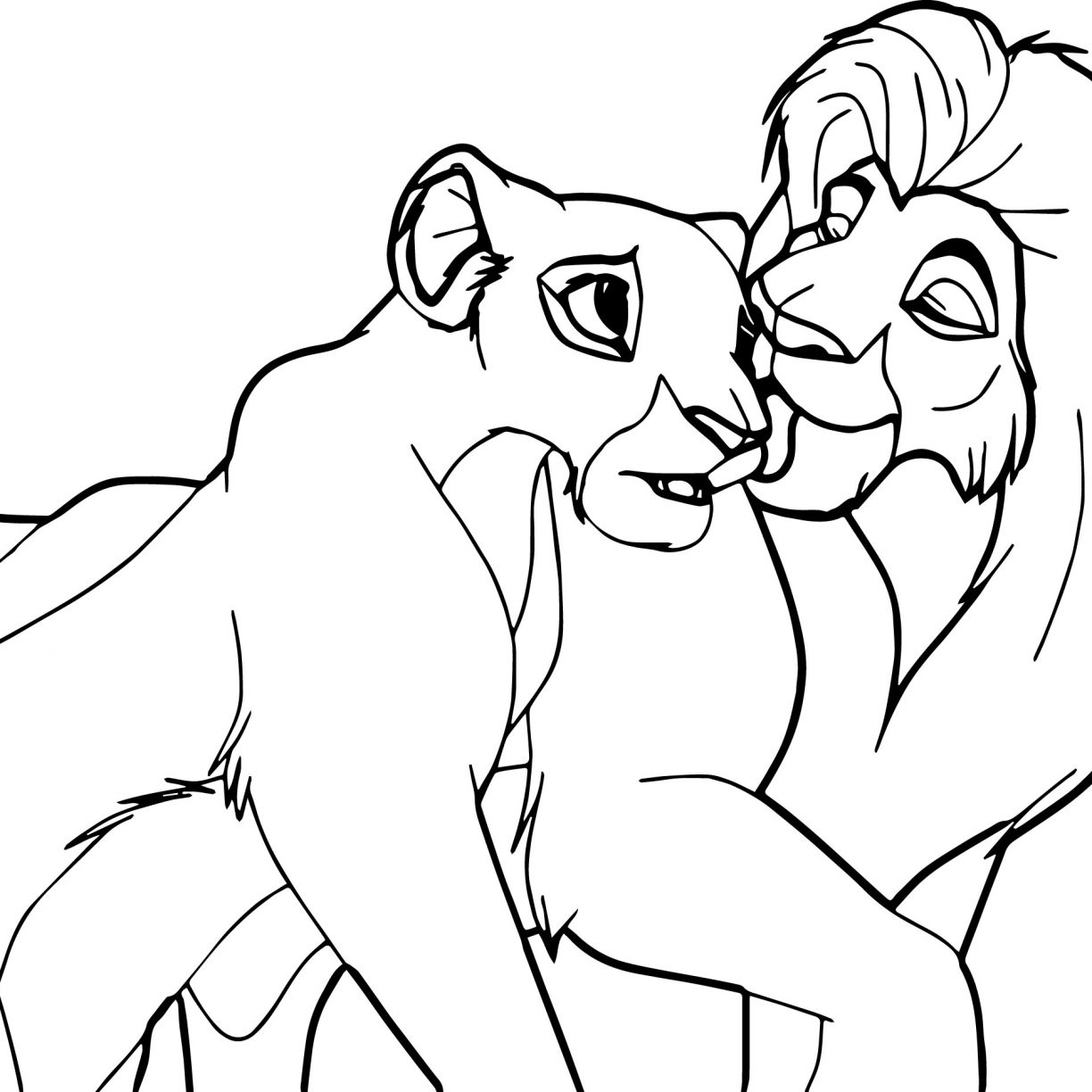 Rafiki Coloring Page at GetDrawings | Free download