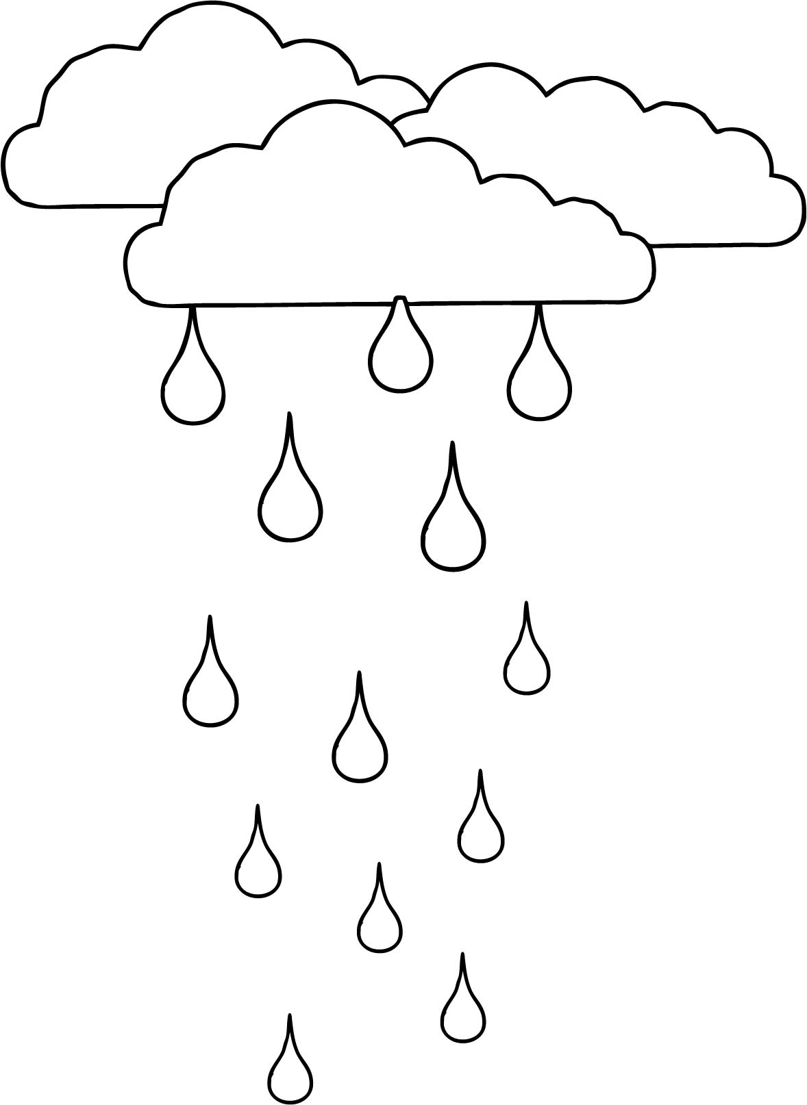 Raindrops Coloring Pages Printable Coloring Pages