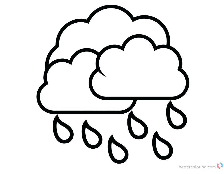 Rain Cloud Coloring Page at GetDrawings | Free download