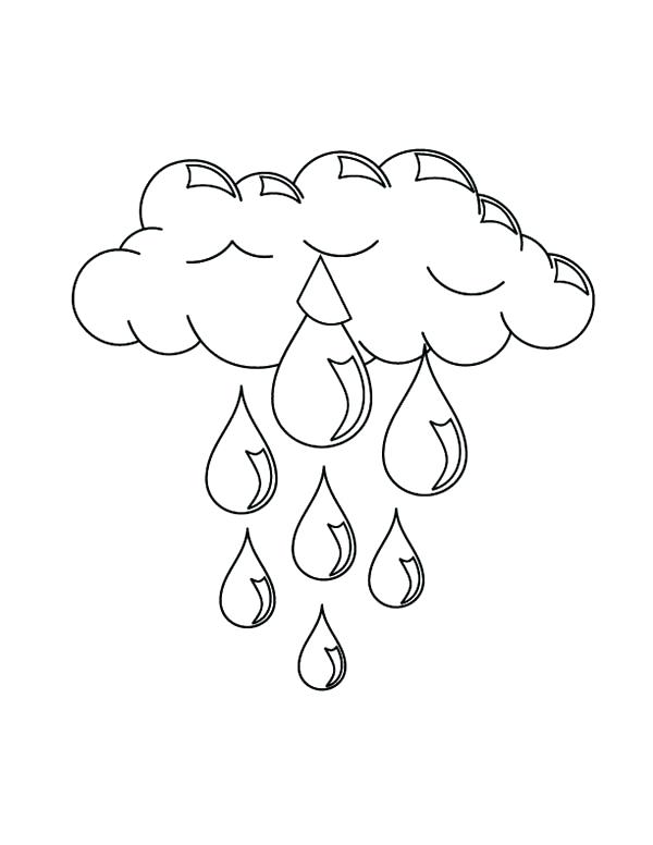 Rain Cloud Coloring Page at GetDrawings | Free download