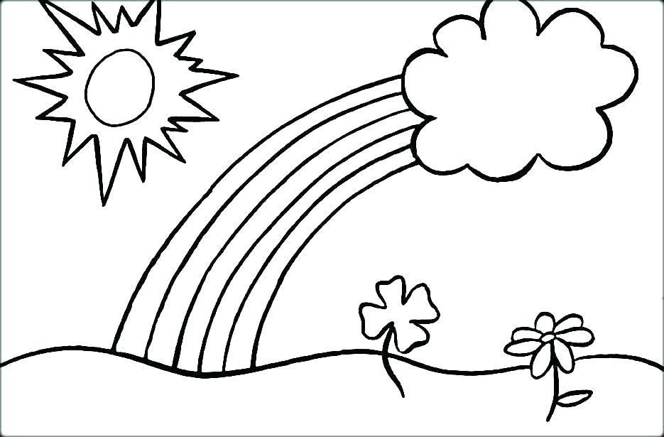 Rainbow Coloring Pages Free Printable - Coloring Pages Kids