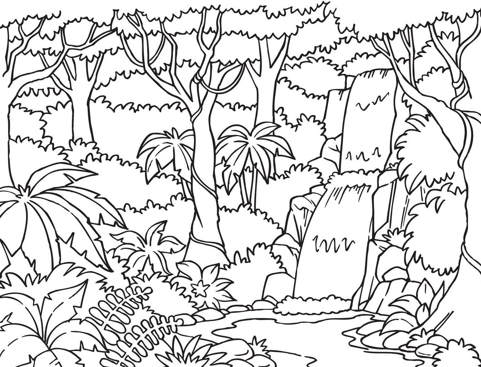 Rainforest Coloring Pages To Print At GetDrawings Free Download